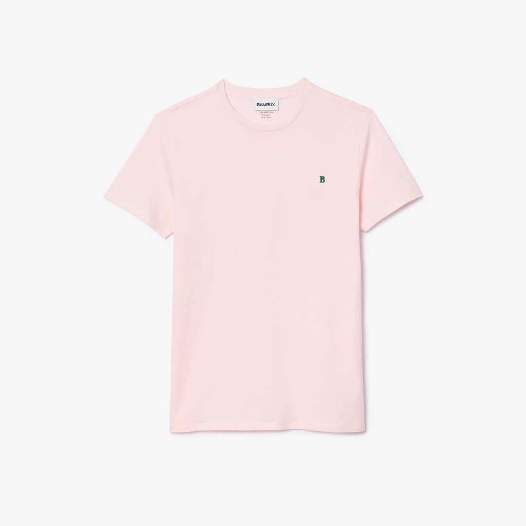 Camiseta Premium Bambux Pima Rosa - Estilo y Confort