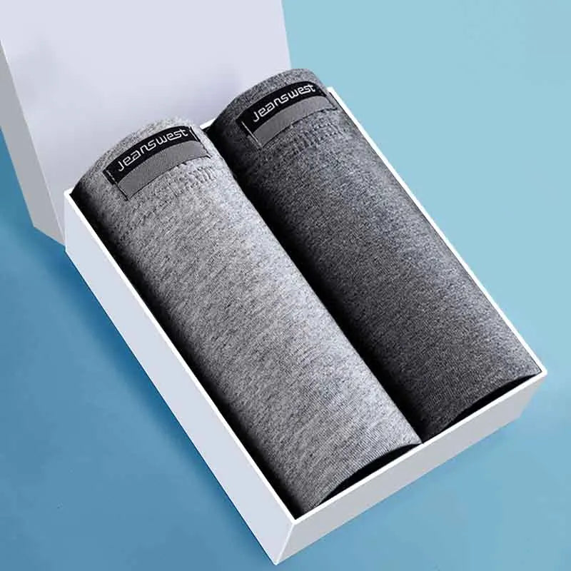Calzoncillos bóxer de algodón transpirables para hombre: ropa interior cómoda y elástica de alto rendimiento.