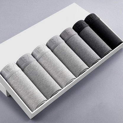 Calzoncillos bóxer de algodón transpirables para hombre: ropa interior cómoda y elástica de alto rendimiento.
