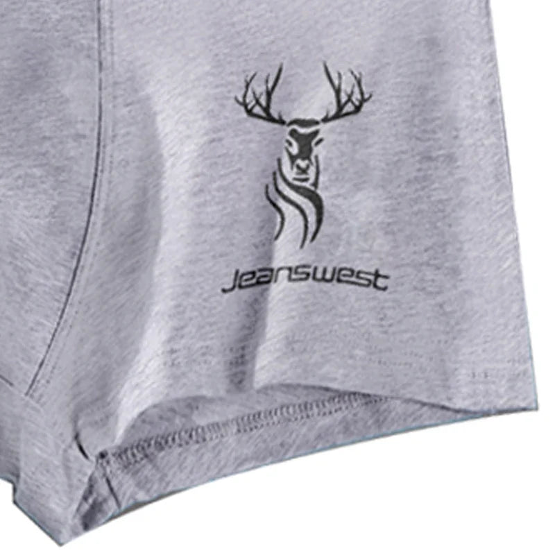 Calzoncillos bóxer de algodón transpirables para hombre: ropa interior cómoda y elástica de alto rendimiento.