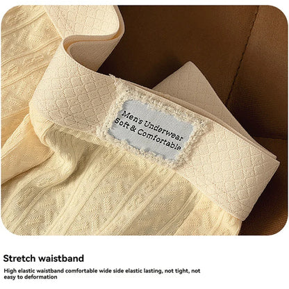 Pack de 3 calzoncillos bóxer de punto jacquard 100% algodón transpirables para hombre