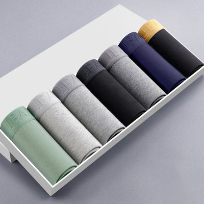 Calzoncillos bóxer de algodón transpirables para hombre: ropa interior cómoda y elástica de alto rendimiento.