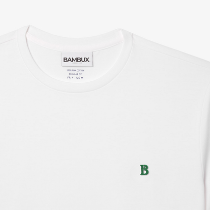 Camiseta Premium Blanca Bambux Pima - Elegancia y Confort