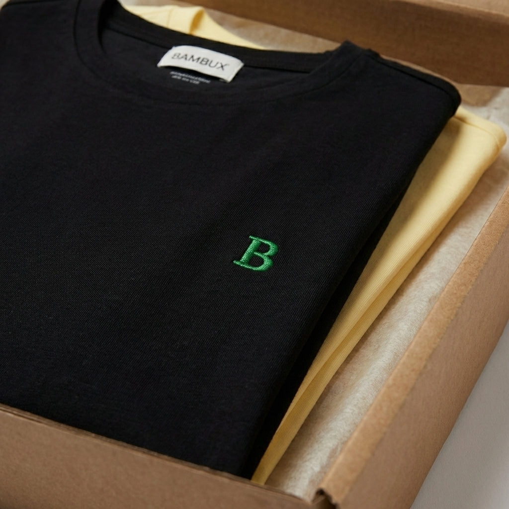 Conjunto de 3 Camisetas Bambux de Algodón Pima Auténtico - El Esencial para el Hombre Moderno